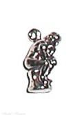 3D Auguste Rodin's The Thinker Or The Poet Statue Charm 3D Auguste Rodin's The Thinker Or The Poet Statue Charm